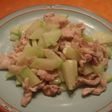 はやとうりと豚肉の炒め物