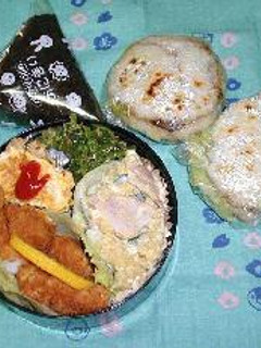 残りご飯でライスバーガー弁当-レシピのメイン写真