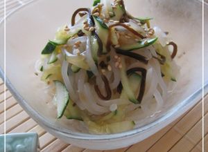 ヘルシー♬♫ 糸こんにゃくのごま塩昆布-レシピのメイン写真