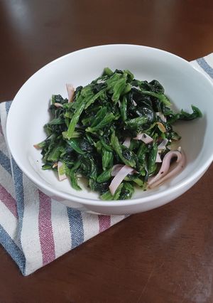 ほうれん草の簡単レンチン蒸し-レシピのメイン写真