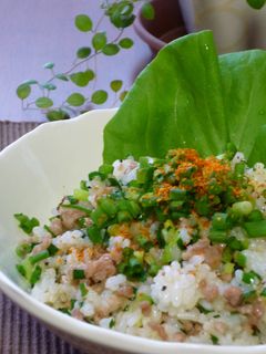 ねぎたっぷり♥肉そぼろチャーハン♫-レシピのメイン写真