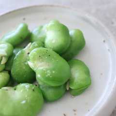 รูปของ そら豆の下茹で