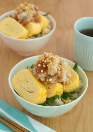 朝ごはんに◎出汁巻き卵の梅おろし茶漬け-レシピのメイン写真