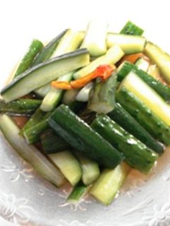中華風きゅうりの炒め漬け-レシピのメイン写真