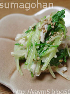 あと一品!鶏ささみと水菜のおひたし-レシピのメイン写真