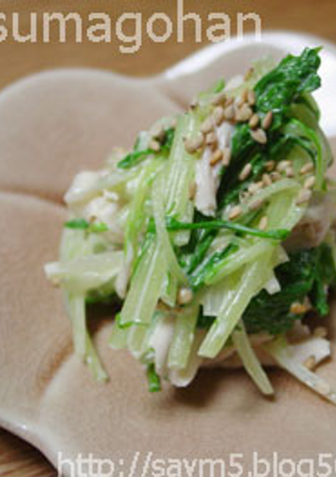 あと一品！鶏ささみと水菜のおひたし-レシピのメイン写真