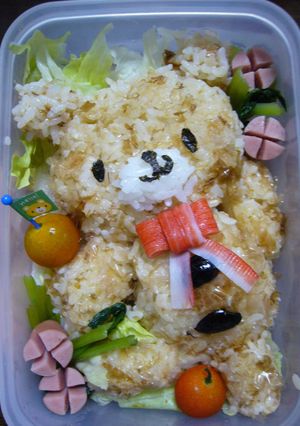 テディベア弁当~キャラ弁-レシピのメイン写真