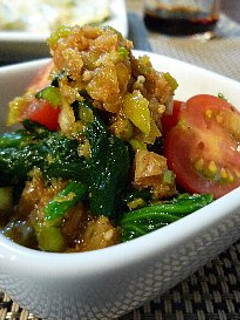 ほうれん草とトマトの胡麻ネギだれ-レシピのメイン写真