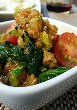ほうれん草とトマトの胡麻ネギだれ-レシピのメイン写真
