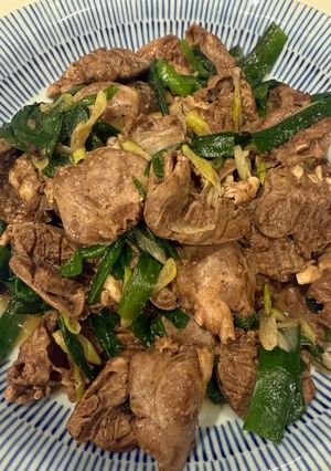 鶏のハツとネギ炒め-レシピのメイン写真