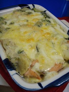 秋鮭の具だくさんグラタン-レシピのメイン写真