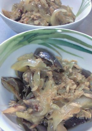 玉ねぎと茄子のツナぶし煮-レシピのメイン写真