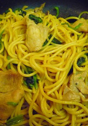 豚肉とほうれん草の和風パスタ-レシピのメイン写真