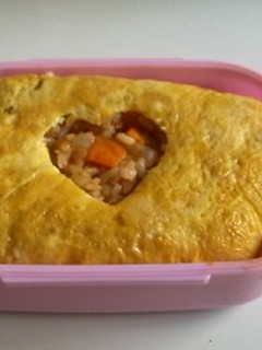 鍋で*お弁当用オムライス-レシピのメイン写真