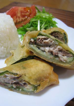 ◇さんまとチーズの春巻き◇-レシピのメイン写真