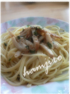 ☆松茸風味のパスタ♪マヨポンちくわのせ☆-レシピのメイン写真