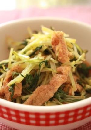 水菜✿油揚げのおろしポン酢醤油♡-レシピのメイン写真