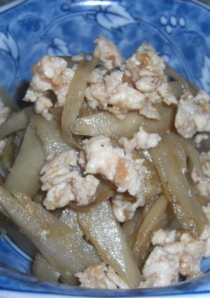 焼干しで☆きんぴらのひき肉あえ-レシピのメイン写真