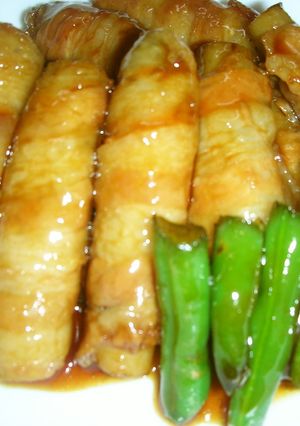 お弁当(牛蒡の豚バラ肉巻き)-レシピのメイン写真