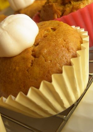 オリーブオイルで作るパンプキンマフィン-レシピのメイン写真
