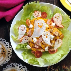 ハロウィンに♪デリ風かぼちゃサラダ。