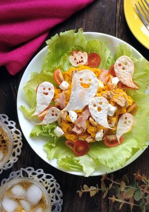 ハロウィンに♪デリ風かぼちゃサラダ。-レシピのメイン写真