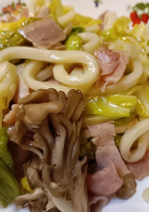 春キャベツの焼きうどん-レシピのメイン写真