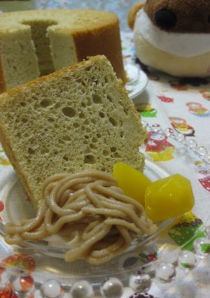 マロンシフォンケーキ❤-レシピのメイン写真