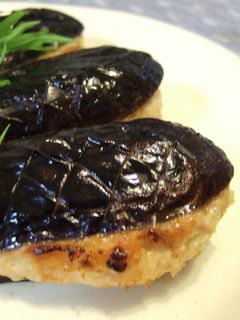簡単!なすのはさみ焼き~鶏つくねアレンジ-レシピのメイン写真