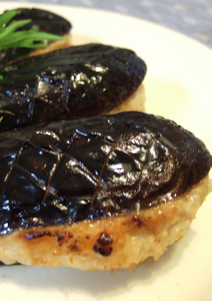 簡単！なすのはさみ焼き～鶏つくねアレンジ-レシピのメイン写真