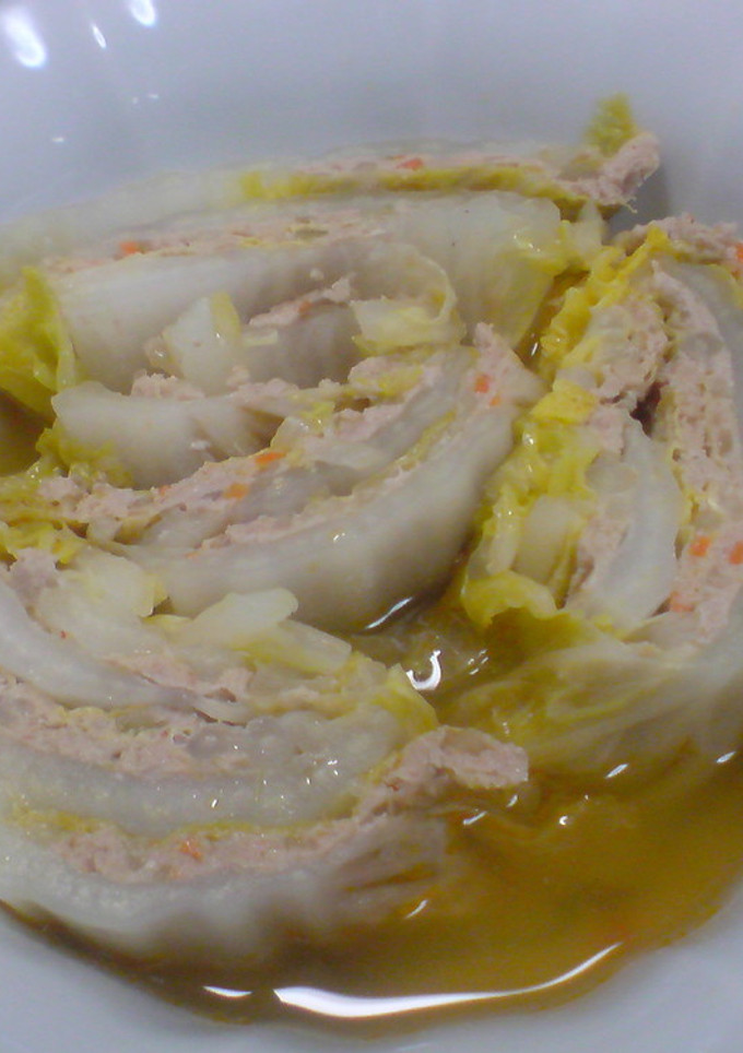 レンジで簡単!!　白菜のひき肉はさみ蒸し-レシピのメイン写真