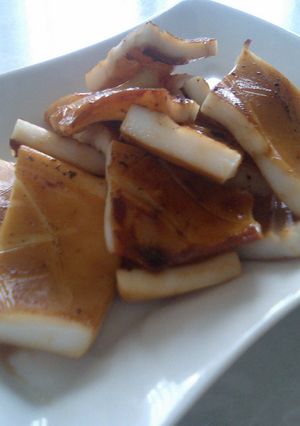 簡単調味料でおいしいイカ焼き♪-レシピのメイン写真