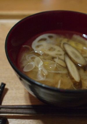 根菜の重ね煮のお味噌汁-レシピのメイン写真