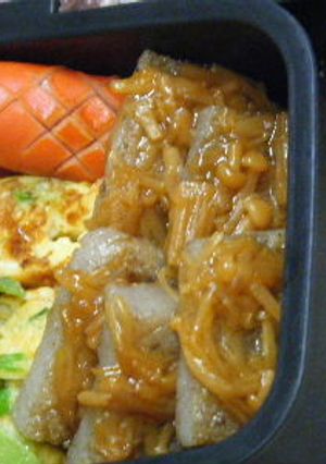 お弁当に　ダイエット蒟蒻ステーキ？-レシピのメイン写真