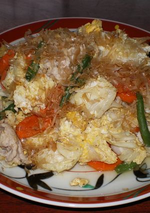 「野菜炒め作り」を使って、野菜炒め-レシピのメイン写真