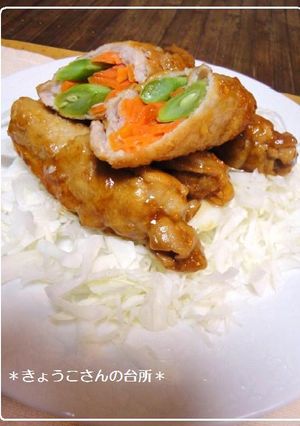 豚薄切り肉で♪まきまき野菜の照り焼き-レシピのメイン写真