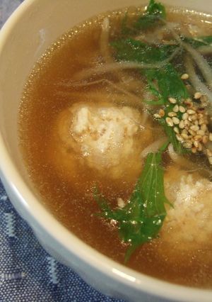 鶏だんごの簡単スープ♪-レシピのメイン写真