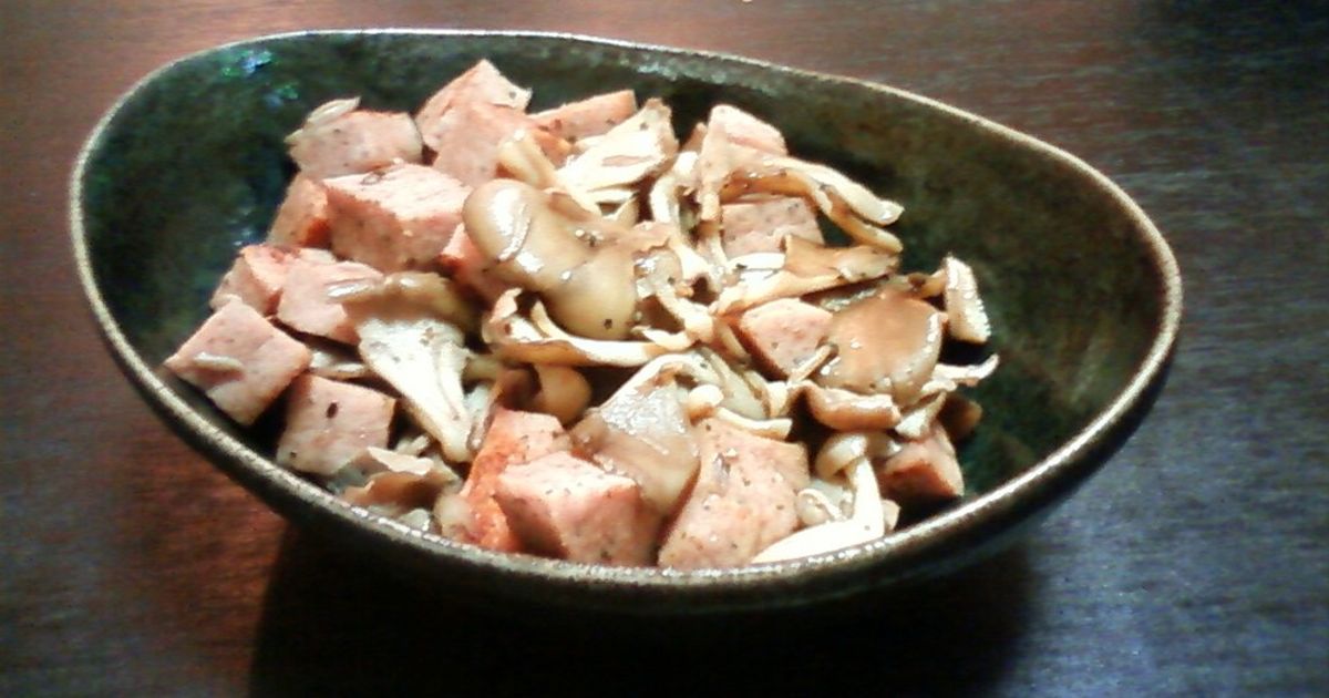 きのこはむ 角切りハムとキノコのおつまみ by 村咲ゆかり 【クックパッド