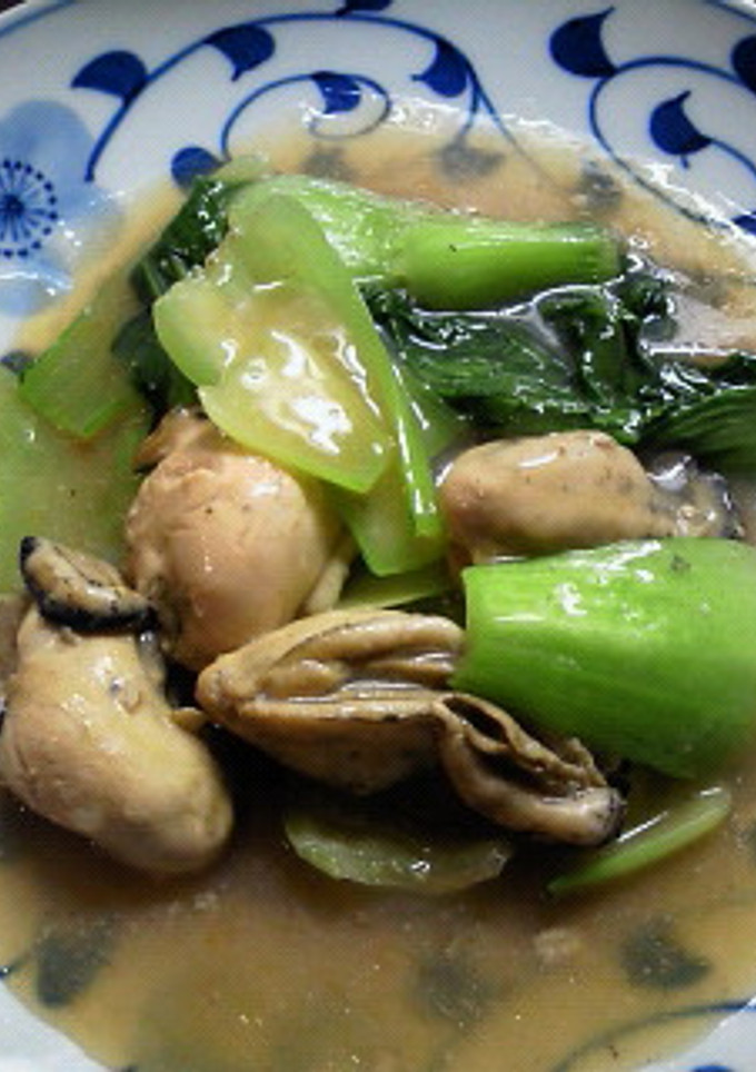 牡蠣と青梗菜の炒め煮-レシピのメイン写真