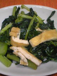 大根の葉と油揚げの炒め物-レシピのメイン写真
