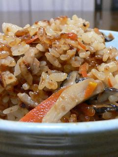 エリンギたっぷり炊き込みご飯-レシピのメイン写真
