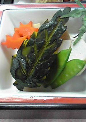 高野豆腐・絹さやの煮物-レシピのメイン写真