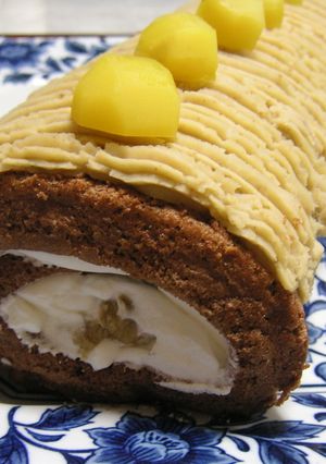☺モンブランロールcake-レシピのメイン写真