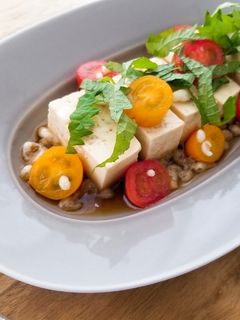 温ったかいトマトと天かすのお豆腐-レシピのメイン写真
