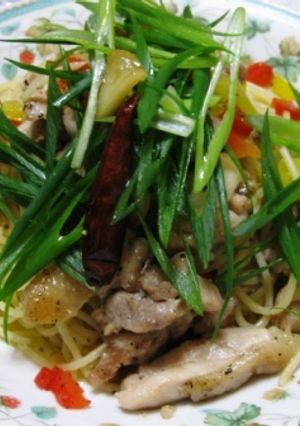 赤鶏のペペロンチーノ-レシピのメイン写真