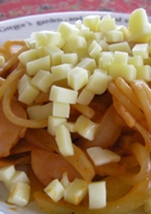 チーズinスパゲティナポリタン　とろり♪-レシピのメイン写真