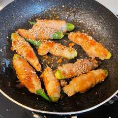 รูปของ オクラの肉巻き