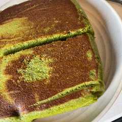 รูปของ 抹茶の米粉蒸しパン