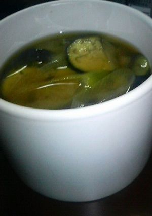 あったか簡単ナスと長ネギのお味噌汁-レシピのメイン写真