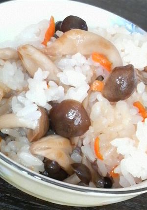 思い立ったら！有り合わせdeきのこご飯-レシピのメイン写真